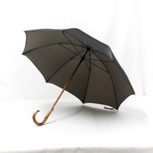 Parapluie droit tissé jean gris