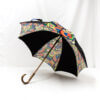 Parapluie imprimé multicolore noir