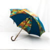 Parapluie imprimé batik cobalt