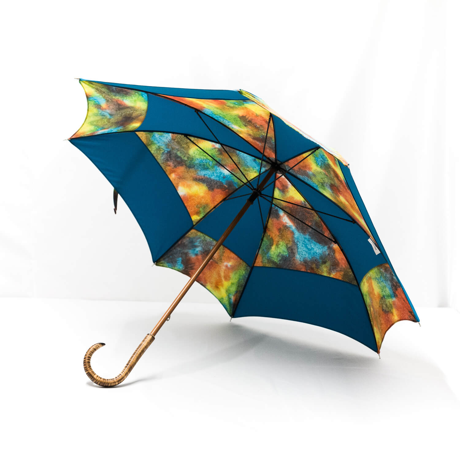 Parapluie carré batik cobalt