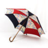 Parapluie carré multicolore rouge et bleu