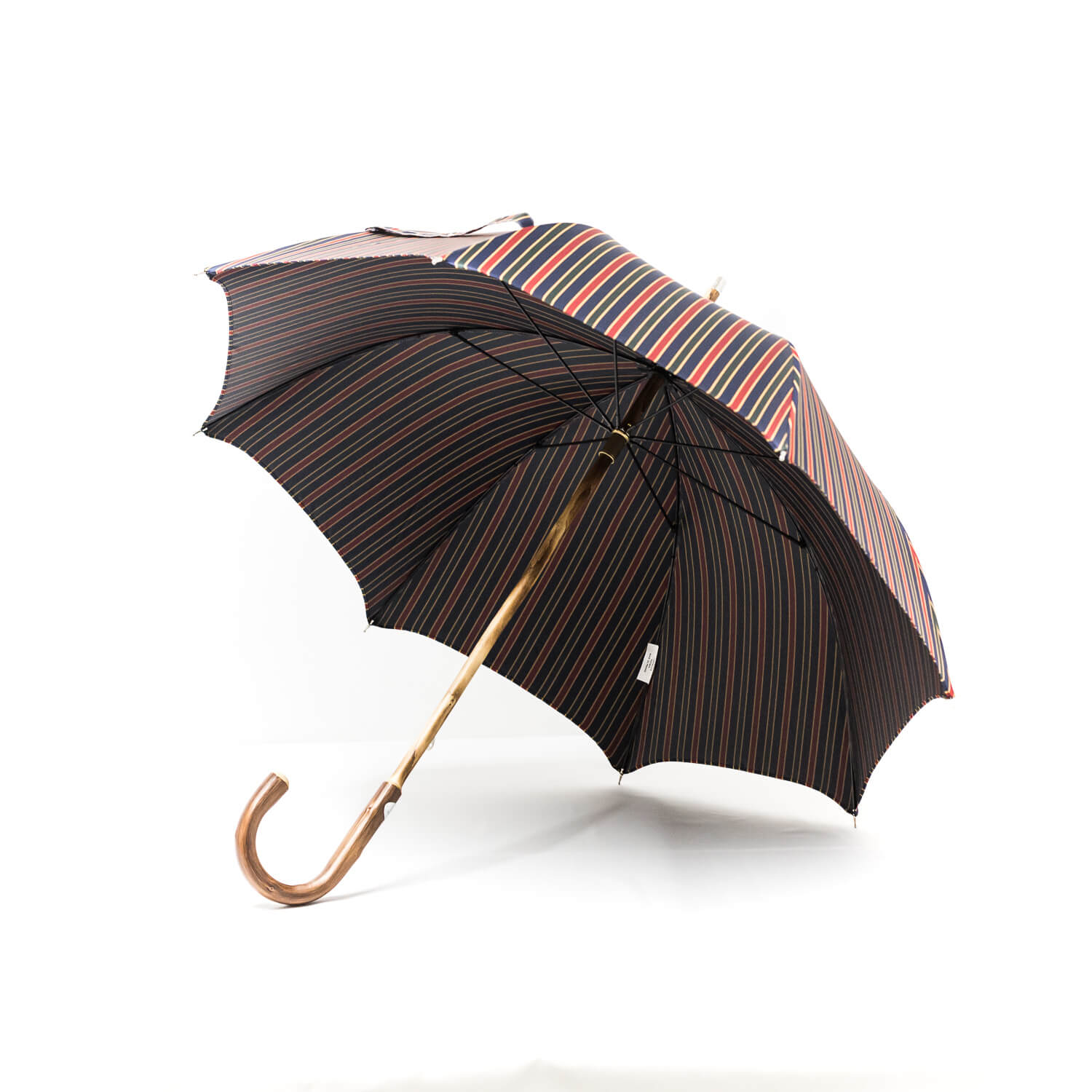 Parapluie anglais rayures colorées