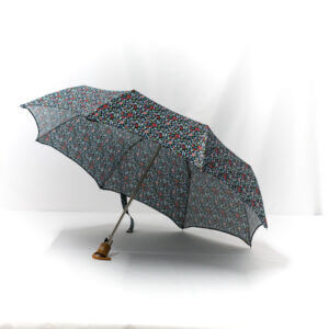 Parapluie pliant femme imprimé liberty bleu