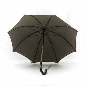 Parapluie anglais tissé jean gris