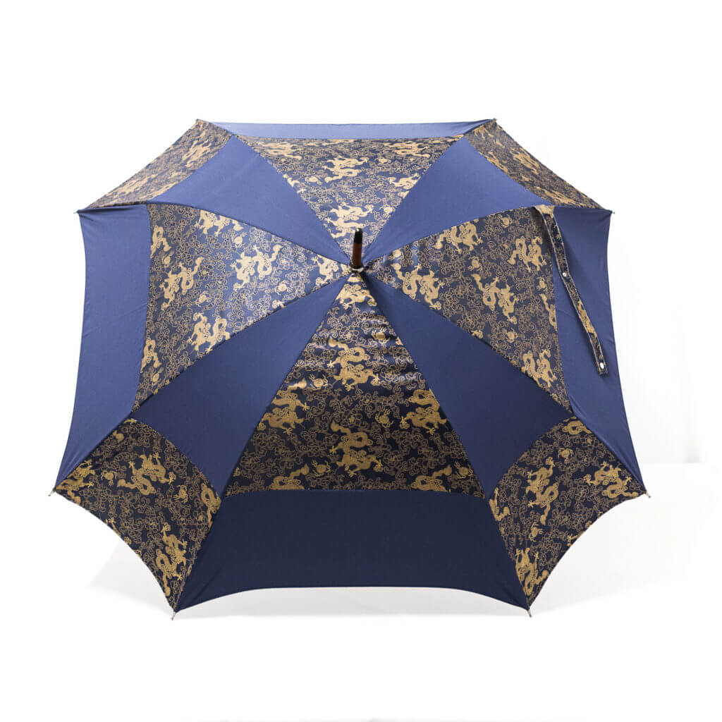 Parapluie carré dragon bleu