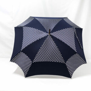 Parapluie carré à pois bleus