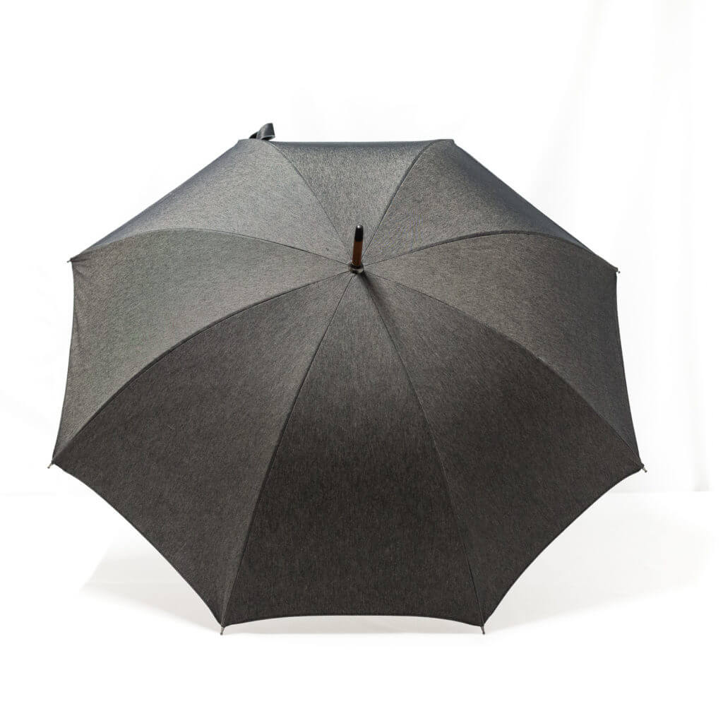 Parapluie droit tissé jean gris
