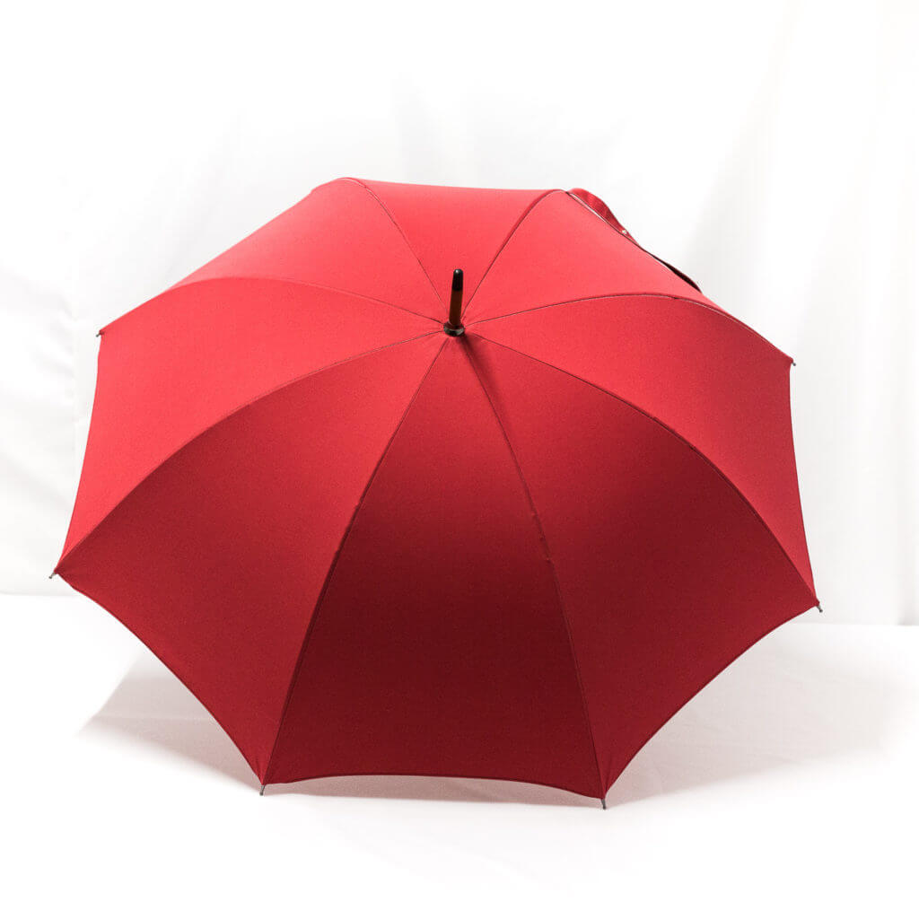 Parapluie droit classique rouge