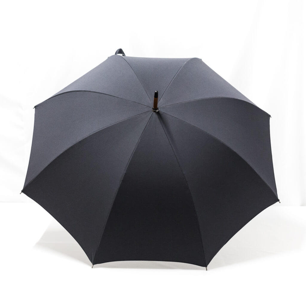 Parapluie droit classique gris anthracite