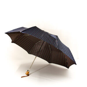 Parapluie pliant femme luxe bleu
